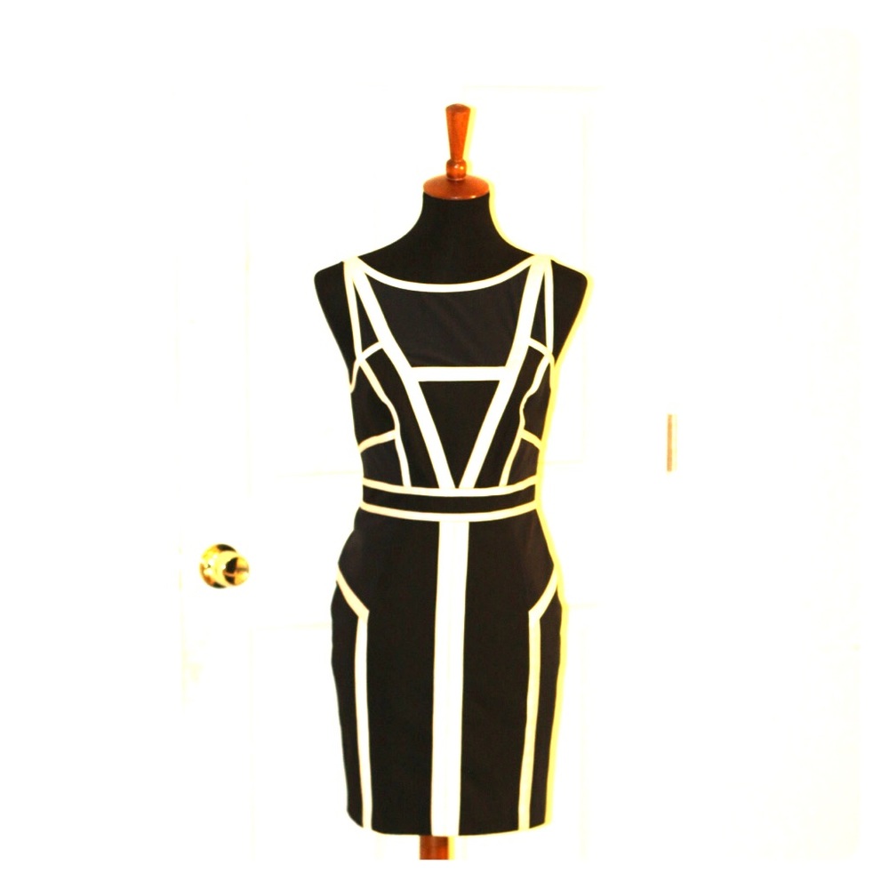 Asos black & white dress